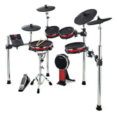 Thumbnail: Détails sur Alesis Crimson II Mesh Electronic Digital Drum Kit Upgraded- affiche