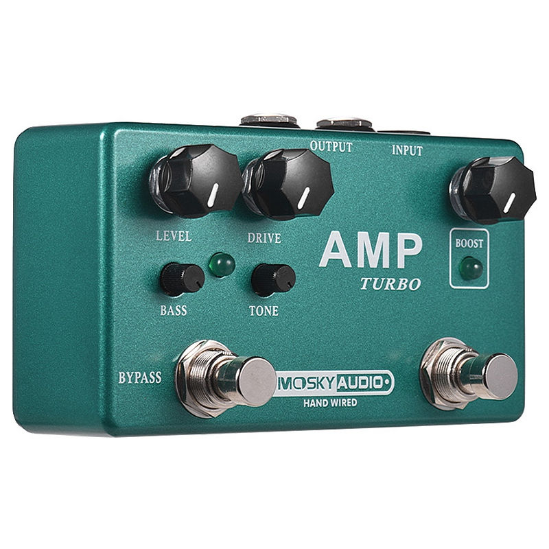 Thumbnail: MOSKYaudio AMP TURBO BOOST OVERDRIVE Guitar Pedal Effect Accessories Metal Shell