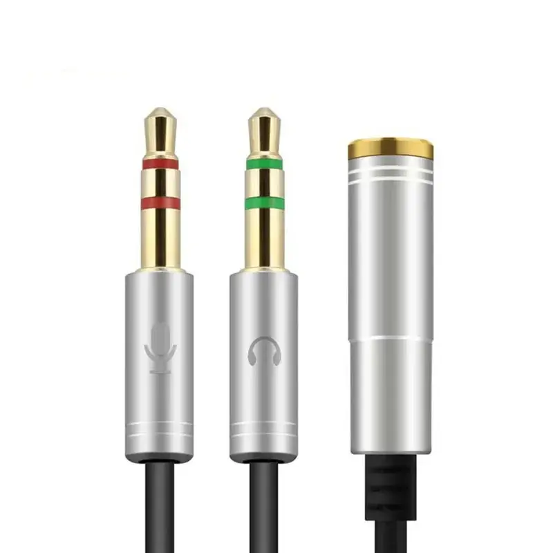 Μικρογραφία: Audio Cables 3.5mm Jack Male To Female Connector Splitter Mic Aux Extension Cabl