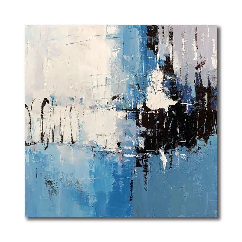Μικρογραφία: Fine art Hand Painted 100% Handmade bule Oil Chinese canvas painting traditional