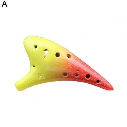 Miniaturebillede: Alto C Ocarina Starry Sky 12 Hole Alto C Ocarina Hole Music Collection Ceramic T