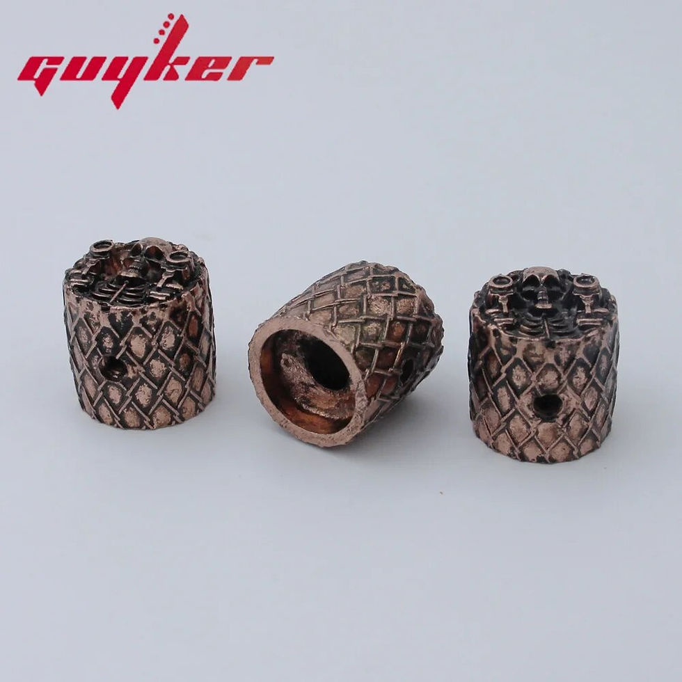 Thumbnail: GUYKER Electric Guitar Bass Knobs Skull Surface Retro Style Two Color Option