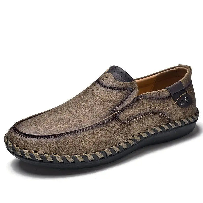 Miniatura: Handmade Male Big Size Casual Shoes Soft Breathable Genuine Leather Shoes Men Co