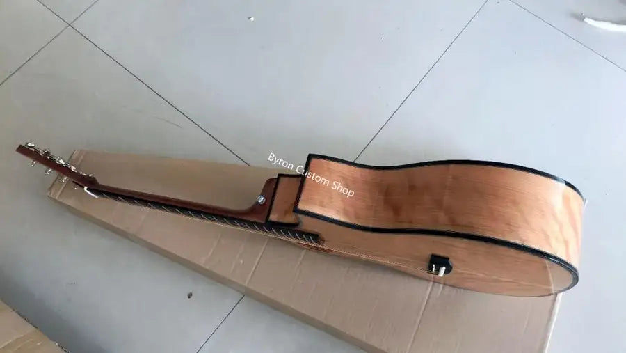 Μικρογραφία: free shipping all solid european cherrywood guitar cutaway custom handmade solid