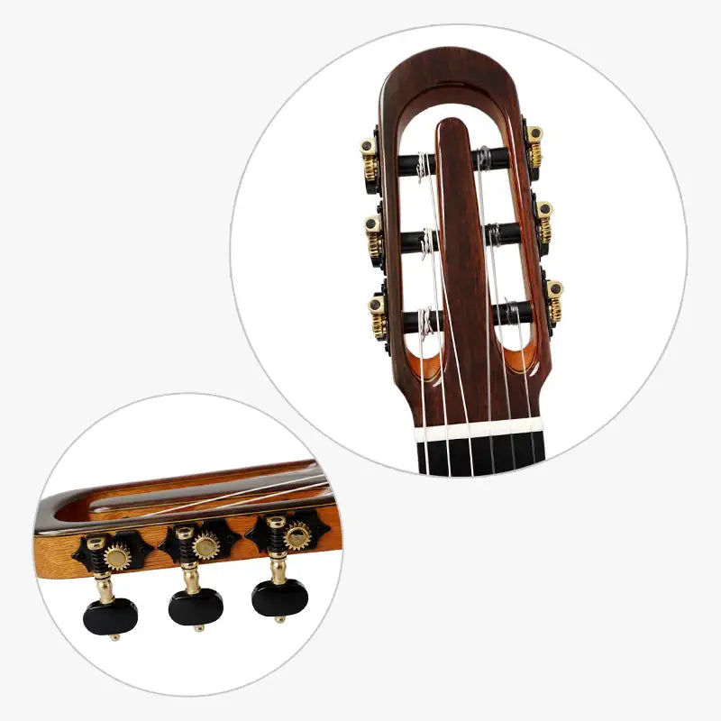 Miniaturbild: New Handmade A-Echoes Brand All Solid Nomex Double Top nylon string Classic Guit