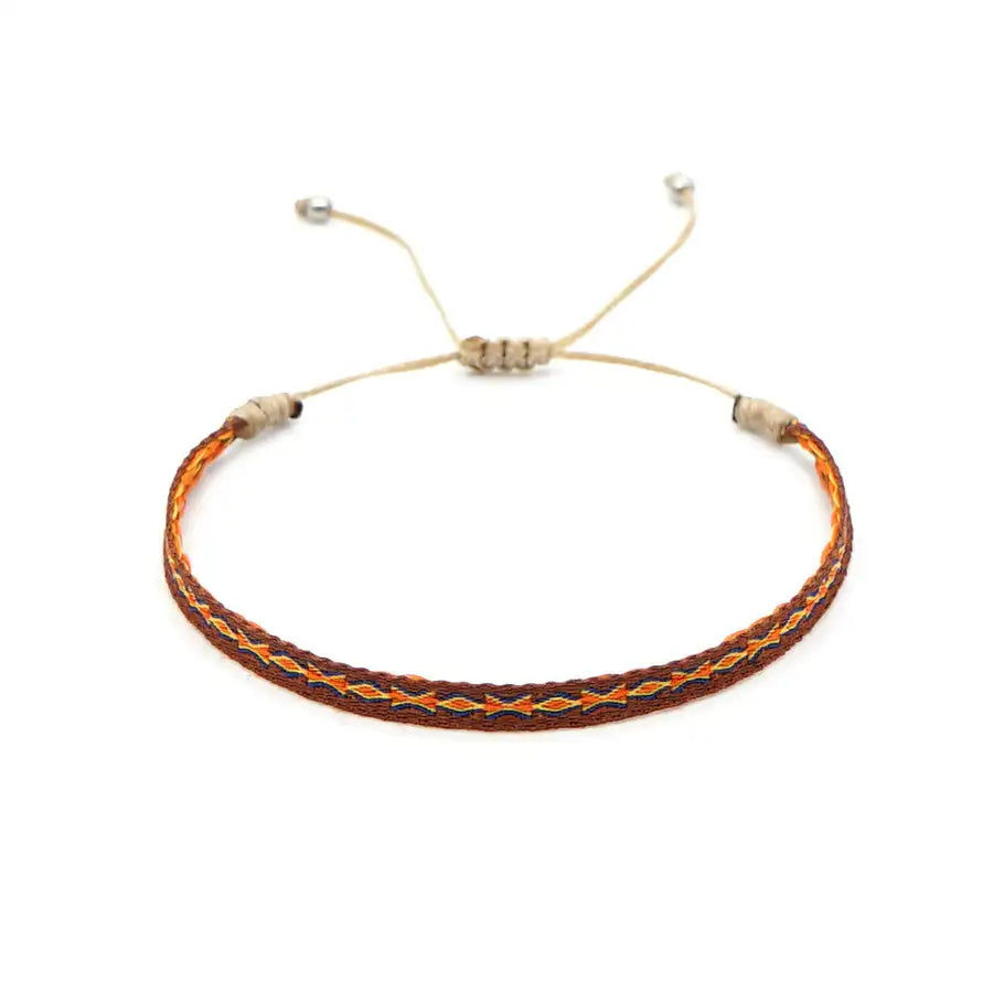 Miniatura: Adjustable Handmade Woven Friendship Bracelet Braided Rope Bracelet Retro Hand k
