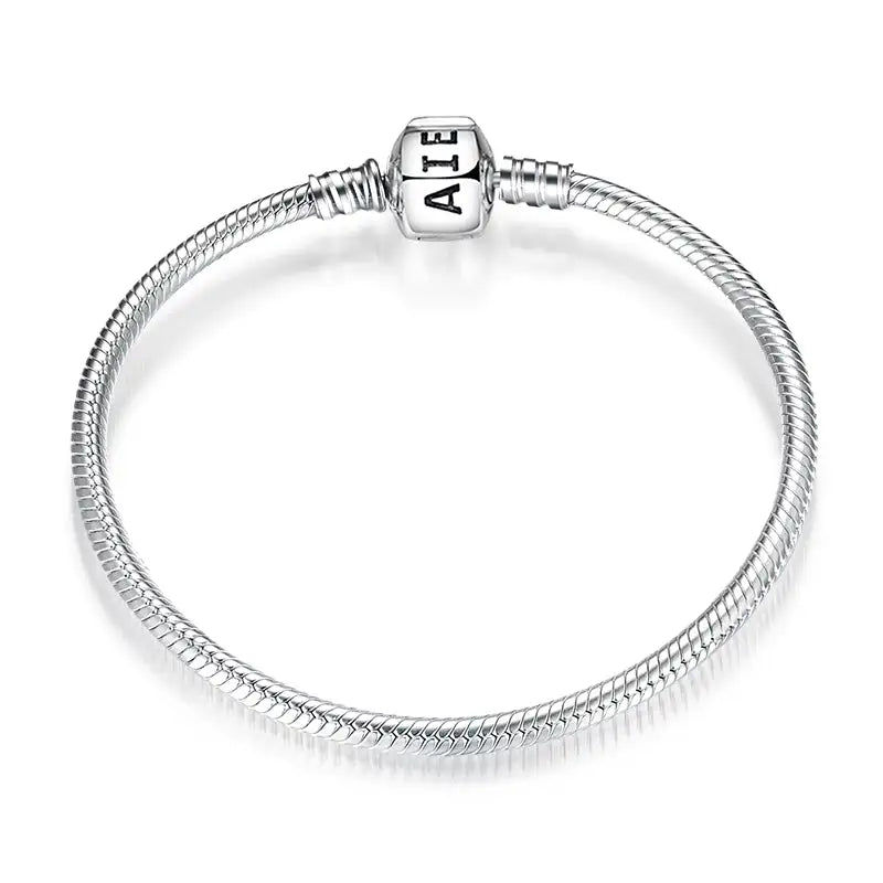 Miniaturebillede: Real 925 sterling silver Charms Heart Shape Pave wine Red cubic zirconia CZ Char