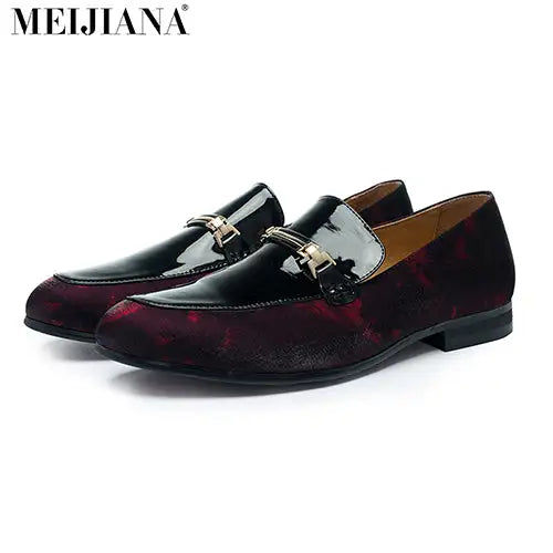 Μικρογραφία: Handmade leather Men Loafers,MeiJiaNa Brand 2016 Design Soft leather Shoes Men