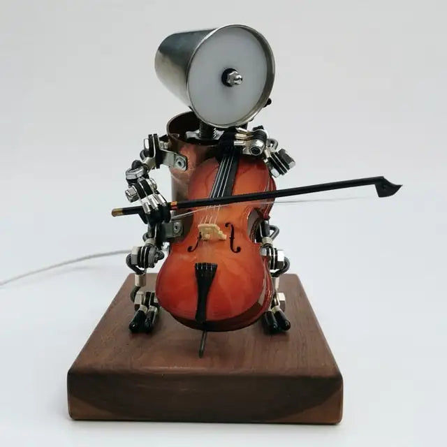 Miniatura: Nobsound Vintage LED Robot Pure Handmade Desktop Music Instrument Table Lamp Orn