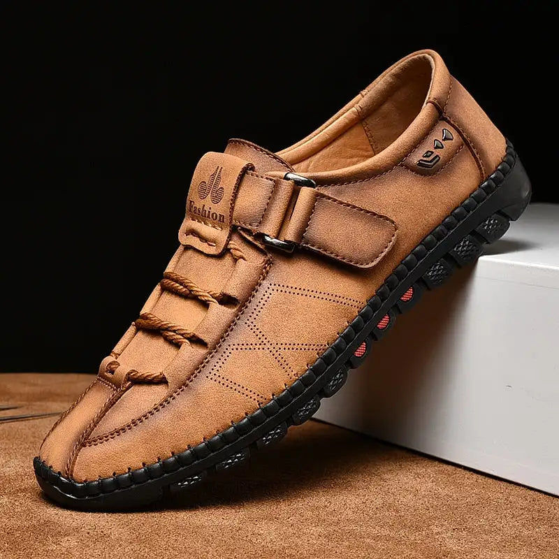 Miniaturebillede: Handmade Men Casual Shoes Fashion Sneakers Genuine Leather Mens Loafers Moccasin