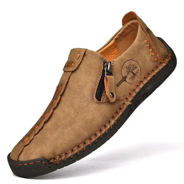 Thumbnail: High Quality Genuine Leather Men Shoes Set foot Casual Slip On Men Loafers Men F