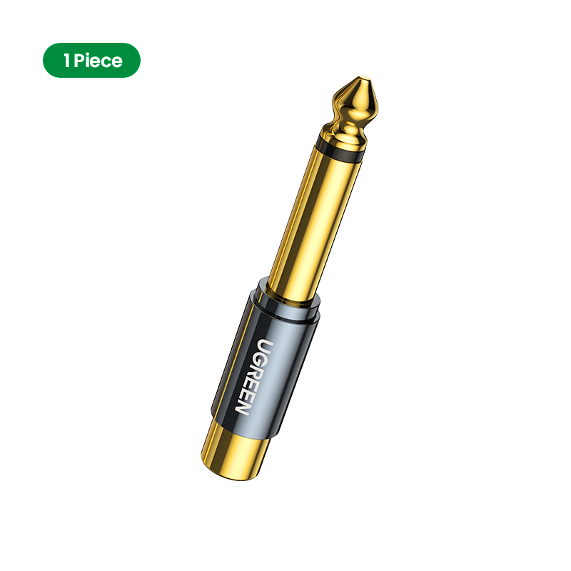 Μικρογραφία: UGREEN RCA to 6.5mm 6.35mm 1/4 Adapter Gold Plated Pure Copper 6.5mm Male to RCA