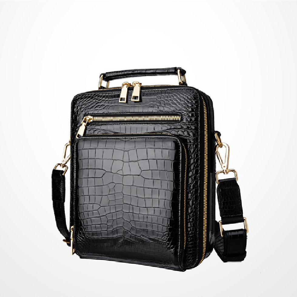 Miniaturebillede: Nouveau sac à main en cuir personnalisé pour hommes