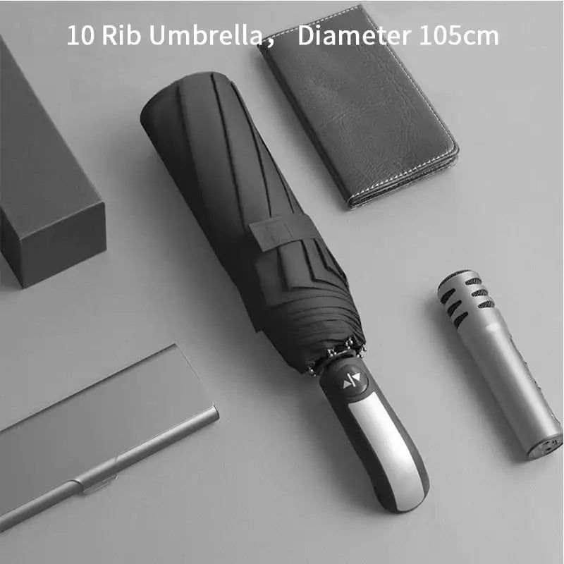 Thumbnail: Dropship Xiaomi Folding Umbrella For Men Automatic UV Parasol Strong Wind Resist