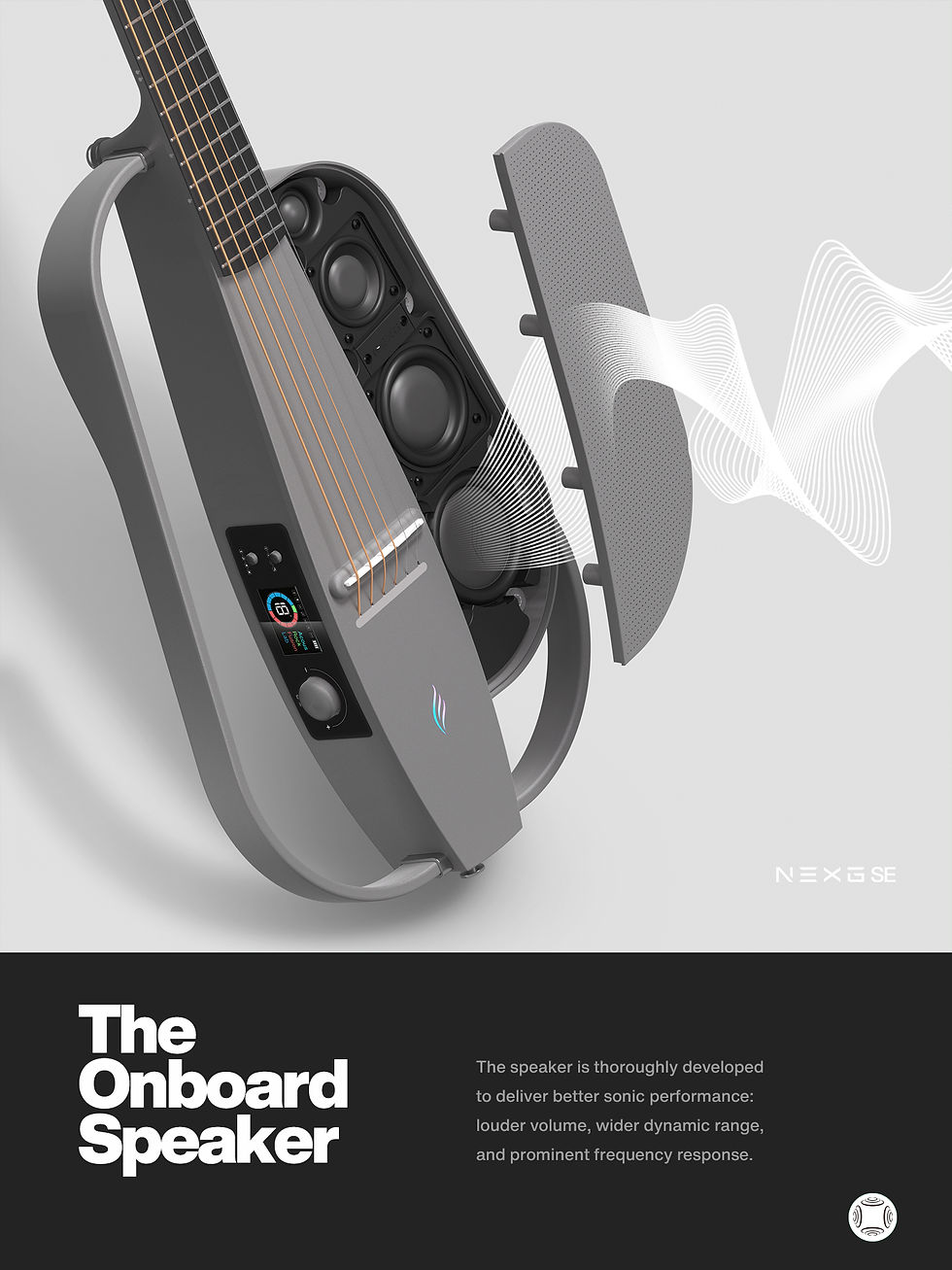 섬네일: Enya Acoustic Electric Carbon Fiber Travel Guitar NEXG SE Smart Guitarra for Adu