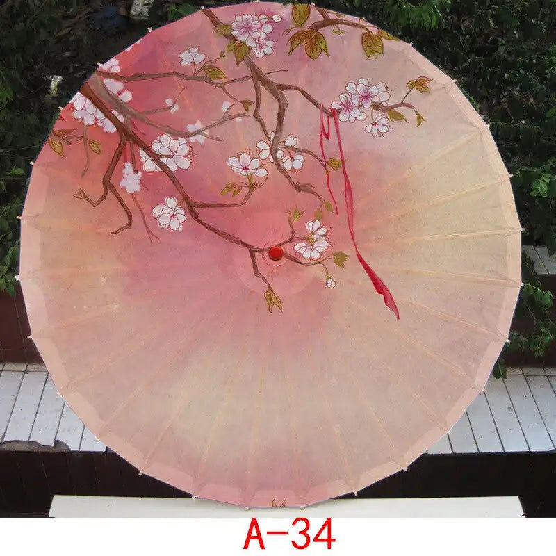 Miniatura: Parapluie Vintage chinois imprimé en soie danse | Plafond de Performance, outil 