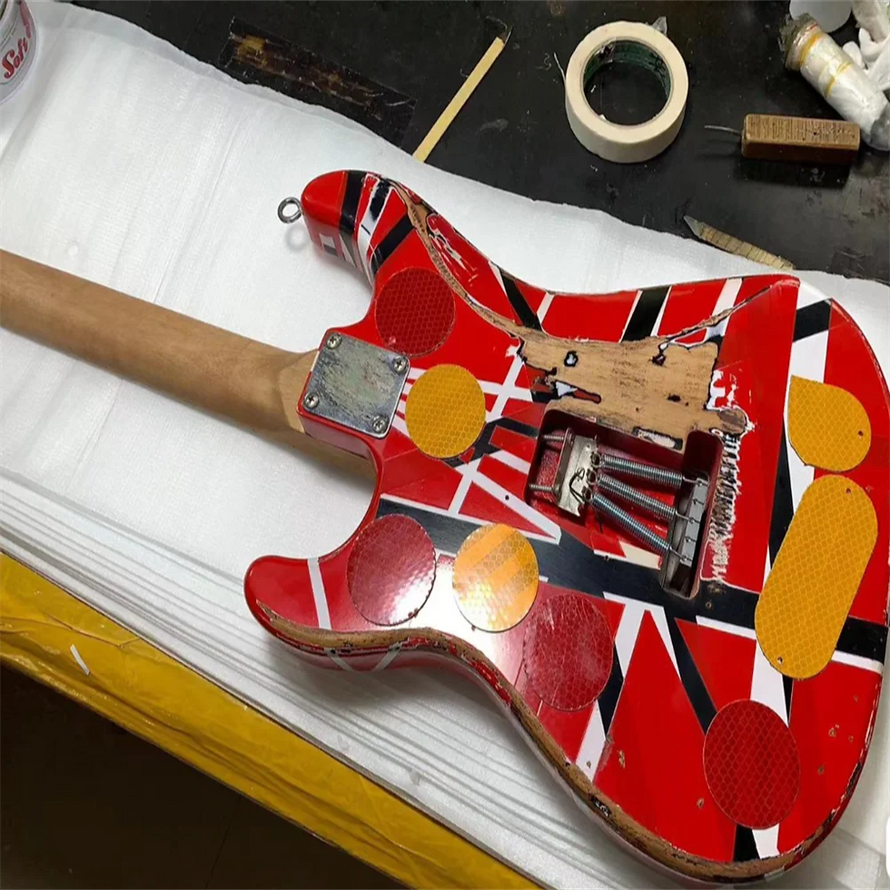 Thumbnail: High Quality EVH Stripe Series Frankie Relic Guitar Free Shipping in Stock