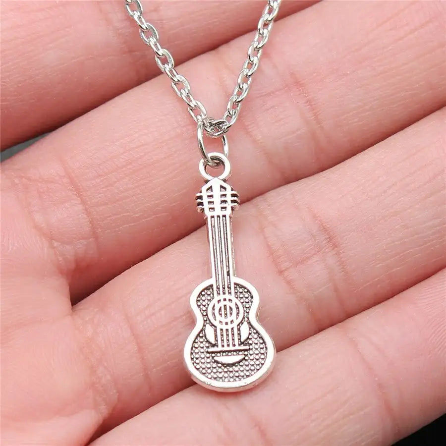 Thumbnail: 21 Styles New Fashion Music And Dance Necklace Drum Guitar Musical Note Micropho