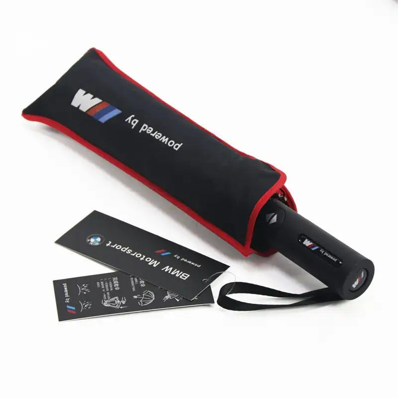 Miniaturebillede: Parapluie automatique pliable 4S | De marque de voiture, noir 2020, de grande ta