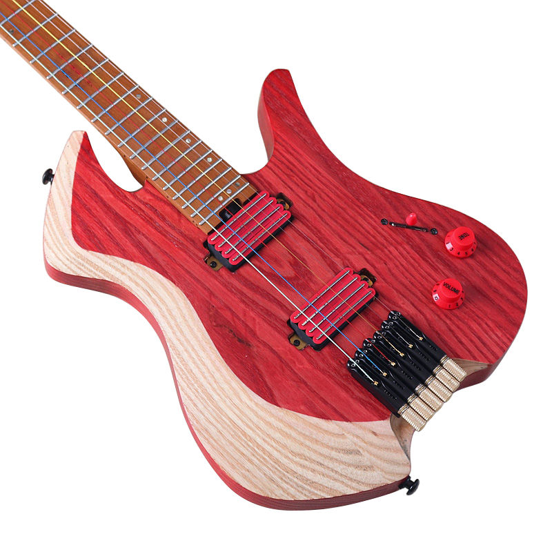 Thumbnail: New Design Red Headless Electric Guitar 6 String