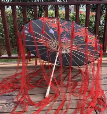 Miniatyrbild: Cosplay du japon parapluie chinois photographie de soie | Pétales Umberla Hanfu 