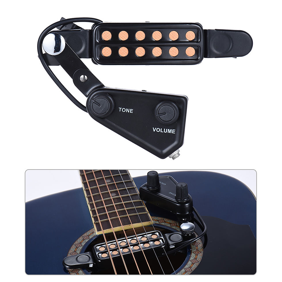 Μικρογραφία: Acoustic Guitar Sound Hole Pickup Dual Pickup Modes Piezo + Mic Supports Tone Ad