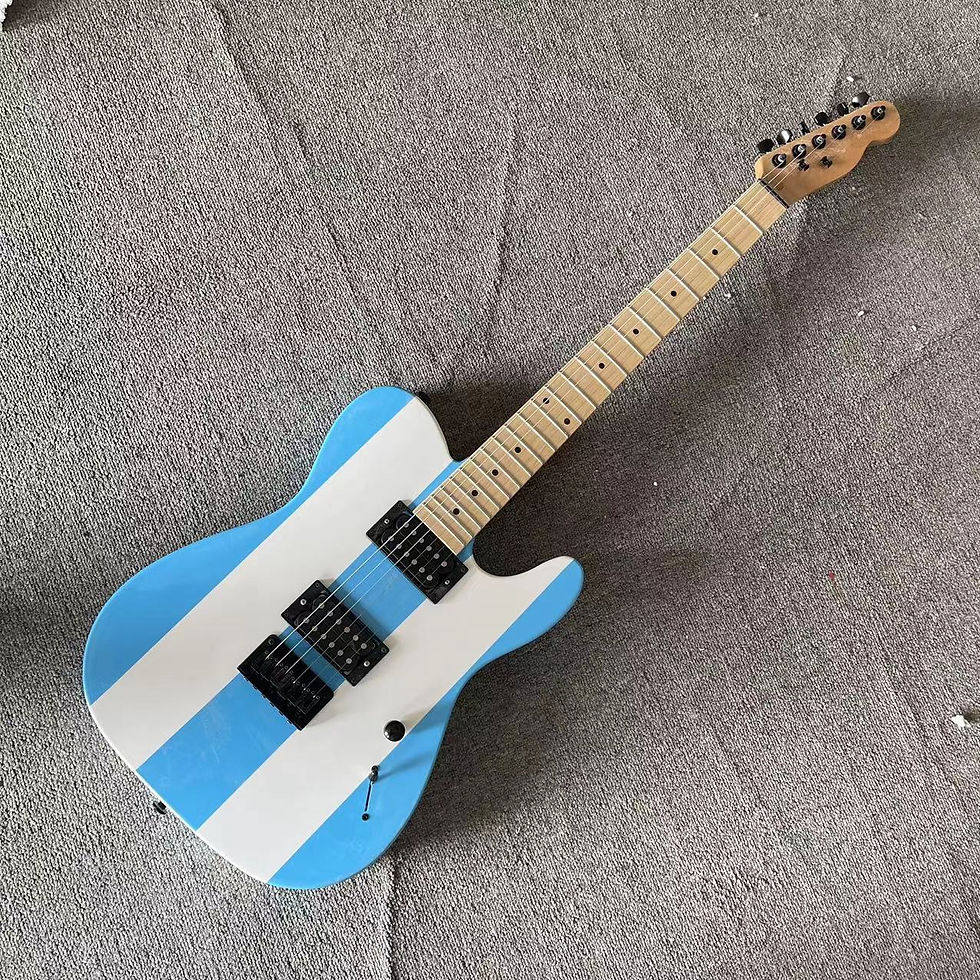 Miniature : TL Messi Team Commemorative Electric Guitar, Blue and White, No. 10