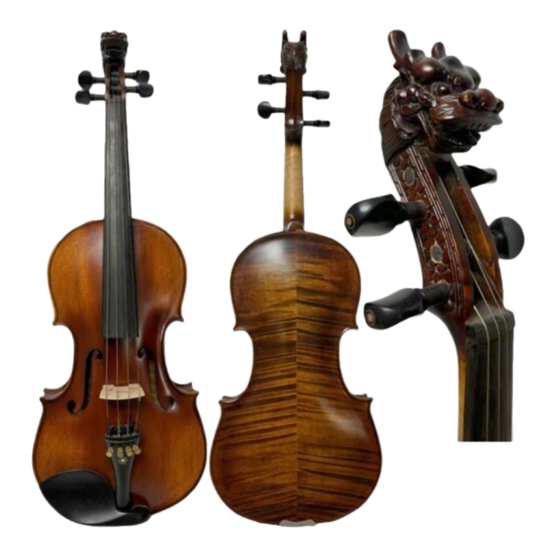 Thumbnail: SONG professional master violin 4/4 of concert with dragon head stock #15557