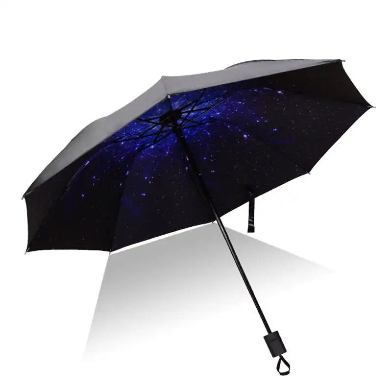 Miniaturebillede: Parapluie pliant en vinyle pour femmes | Anti-UV, coupe-vent, pluie, femme, fill