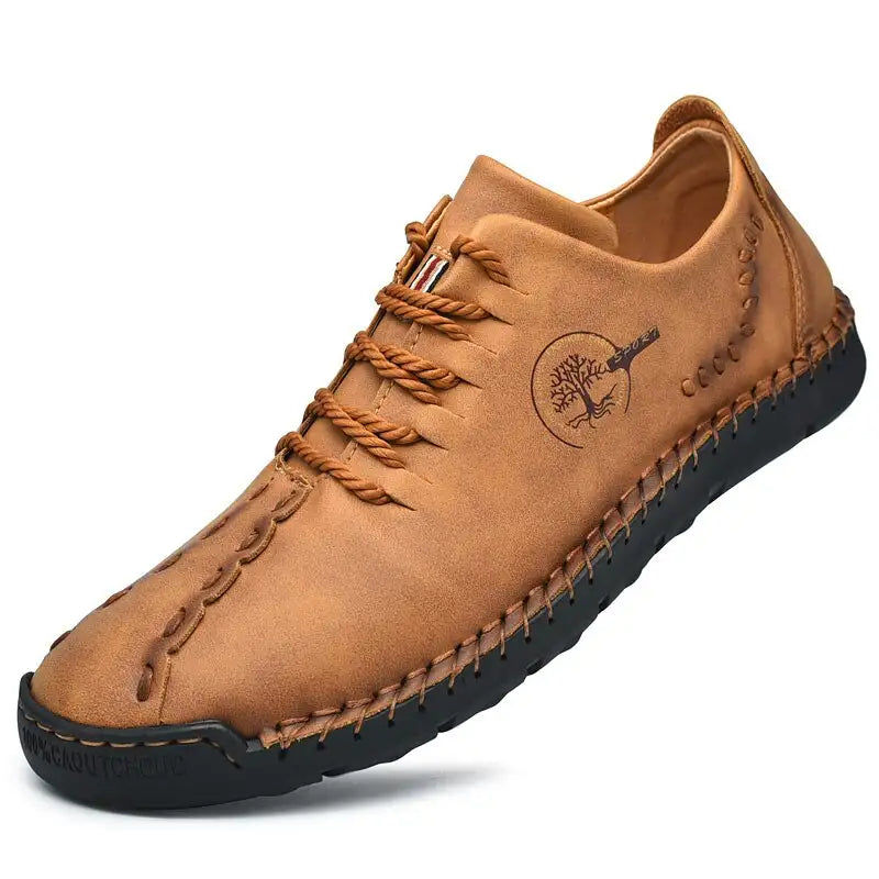 Thumbnail: Handmade Leather Mens Shoes Comfortable Casual Leather Shoes Men Loafers Hot Sal