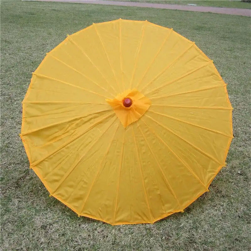 Miniatura: Parapluie en tissu coloré chinois | Ombrelle rose et blanc, accessoires japonais