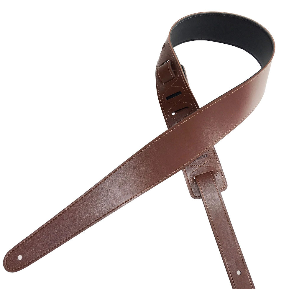 Thumbnail: PU Leather Guitar Strap Adjustable Belt for Electric Acoustic Guitar Bass