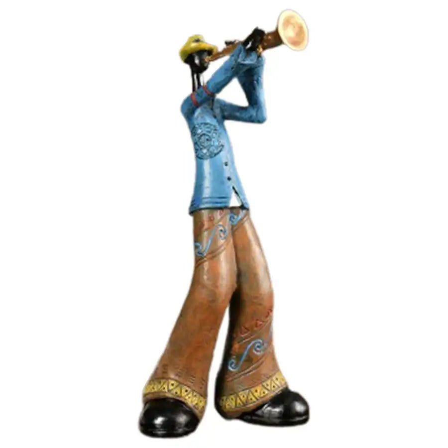 Miniaturbild: hippie street music Creative Jazz Band Resin Statue American Style Vintage Music