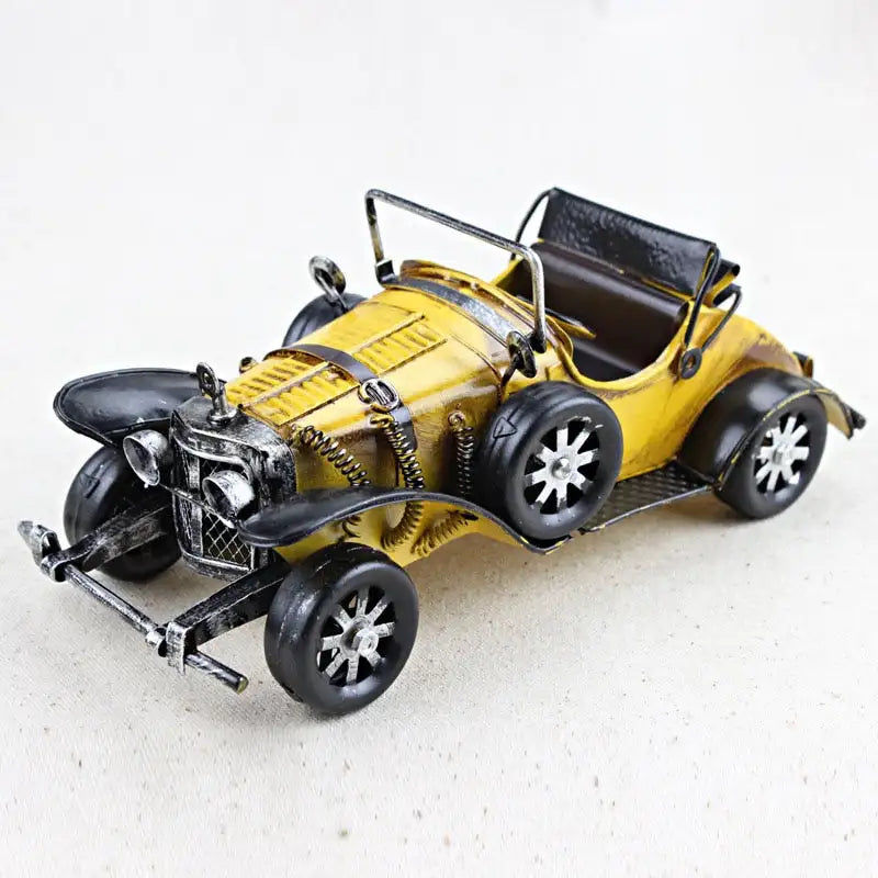 Thumbnail: Vintage Handmade Classic Car Model Ornaments Iron Crafts Vehicle Figurines Retro
