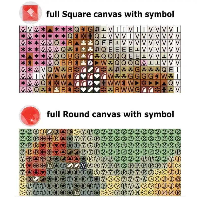 Thumbnail: DIY Diamond Painting Abstract art, colorful flowers Diamond Mosaic Drill Square 