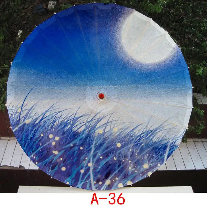 Miniatura: Parapluie Vintage chinois imprimé en soie danse | Plafond de Performance, outil 