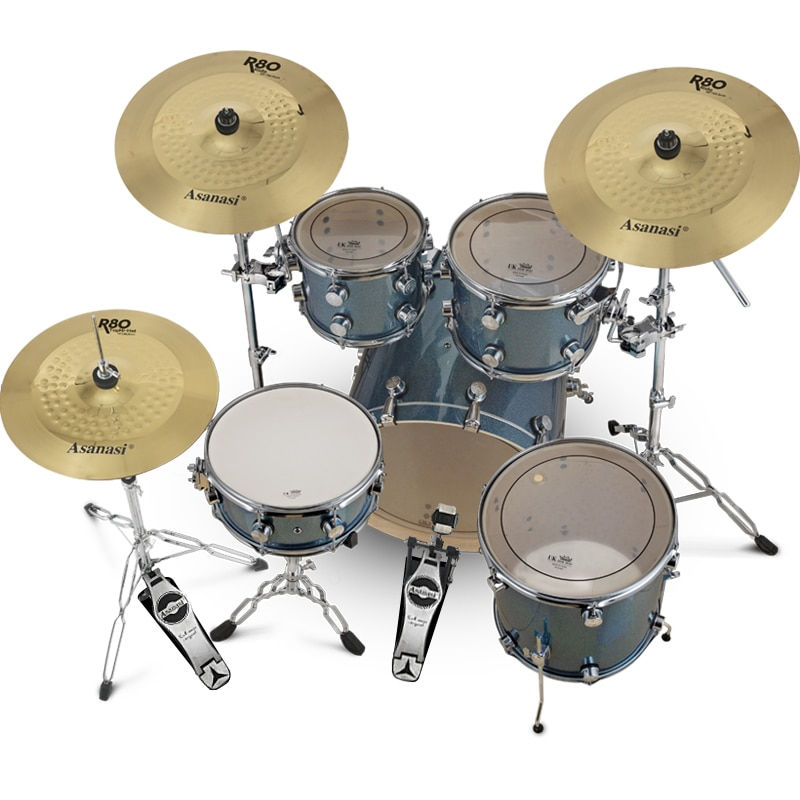 Thumbnail: Factory manufacture High quality 5-drum Set Hi Hat And Cymbal Stand drum kit