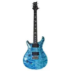 Miniatura: PRS Custom 22 Wood Library Aquamarine Electric Guitar (Blue)