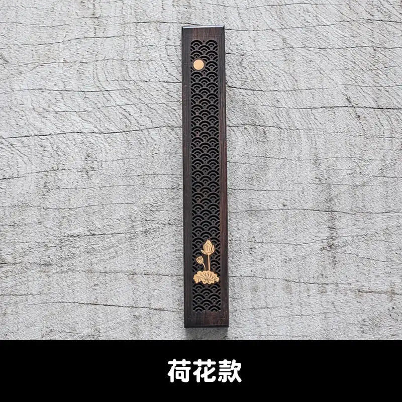 Thumbnail: Handmade Creative Wood Aromatherapy Incense Stick Holder Hollow Incense Burner W