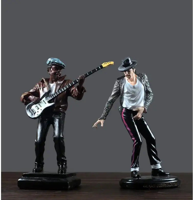 Miniatura: American Music Figures Resin Sculpture Ornaments Hotel Club Bar Figurines Crafts