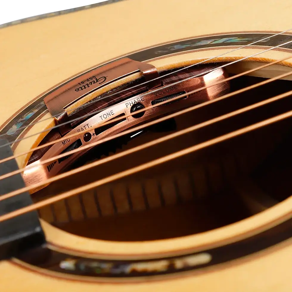 Miniaturebillede: Acoustic Guitar Sound Pickup Piezo + Mic Dual Pickup 