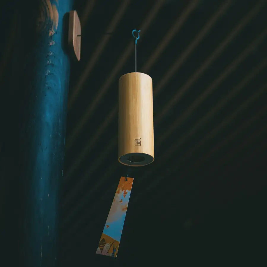 Thumbnail: Bamboo Wooden Wind Chimes Handmade Japan Style Windchime for Outdoor Garden Pati