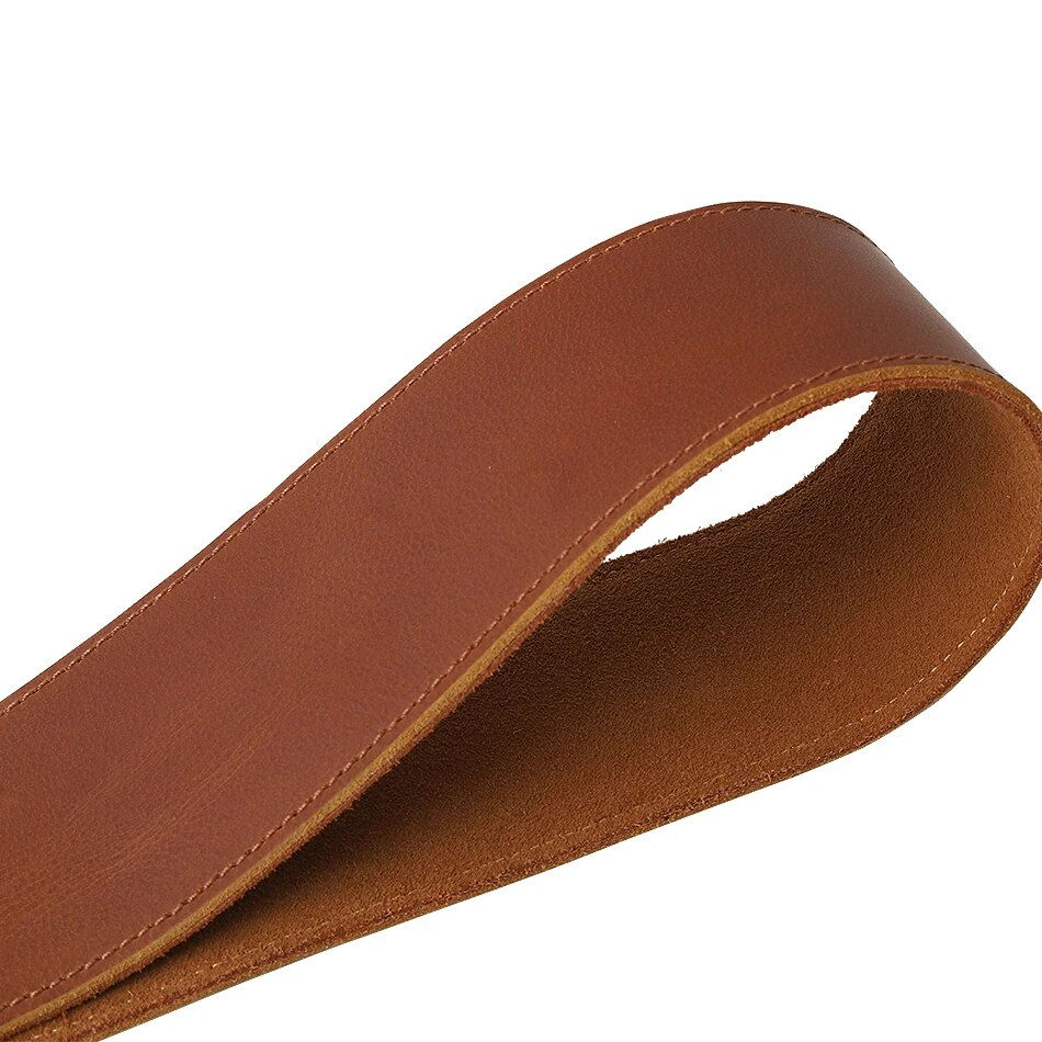 Thumbnail: Soldier Full Grain Leather Guitar Strap For Electric, Acoustic, and Bass Guitars