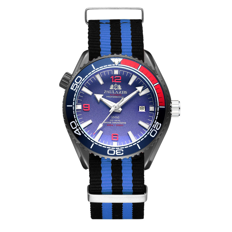 Thumbnail: Automatic Mechanical Luminous Classic Canvas Belt Men's Watch