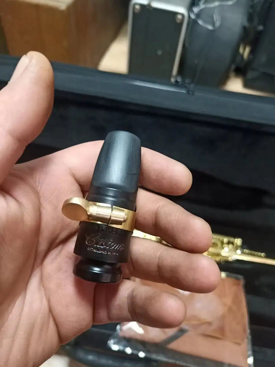 Miniatyrbild: Saxophone soprano personnalisé, fabriqué au japon, fait à la main, clé Bb plaqué