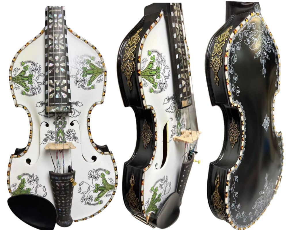 Hardanger fiddle Norwegian fiddle 4/4 violin 9 strings ,Rare baroque style