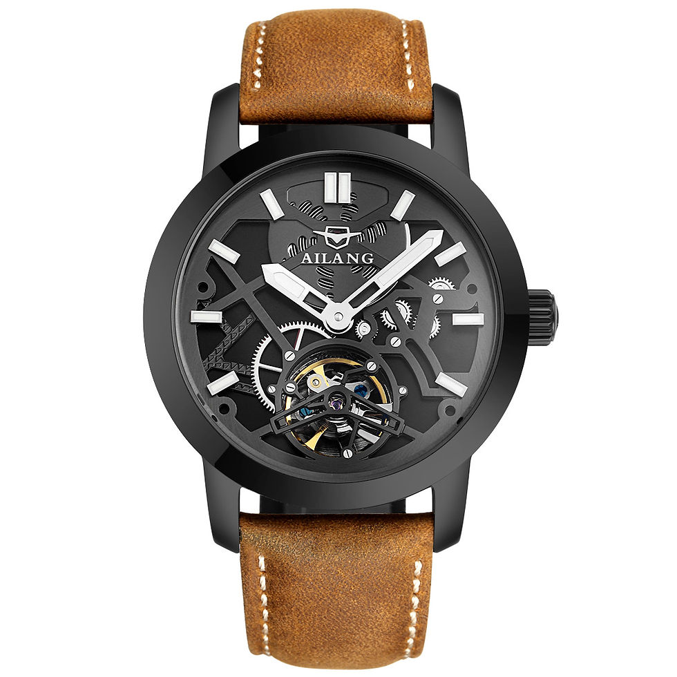 Thumbnail: Watch Men's Automatic Mechanical Watch Hollow Flywheel Fashion Men's Watch