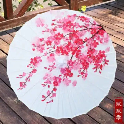 Miniaturebillede: Parapluie en soie pour femmes japonais | Fleurs de cerisier, parapluie ancien de