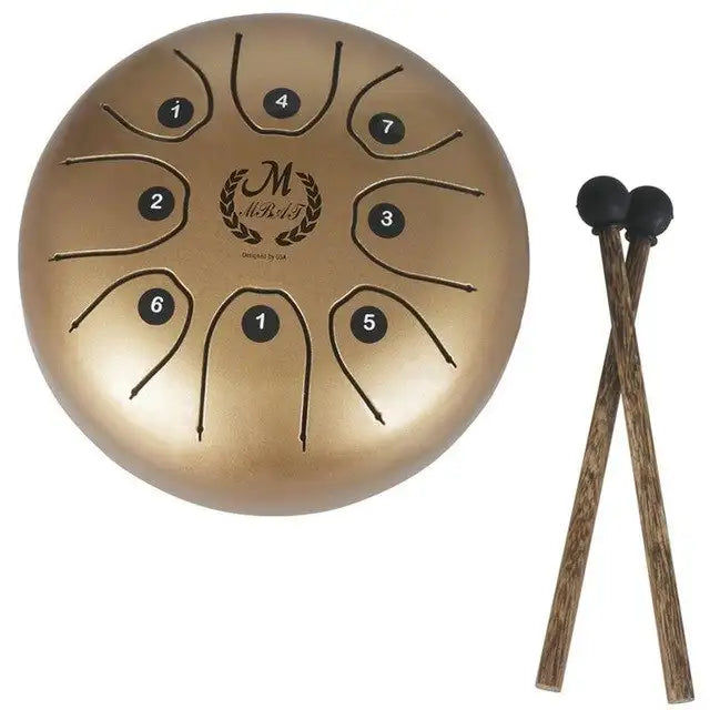 Thumbnail: Langue Tambour Réservoir Tambour 8 Note 5.5 pouce Percussion Instrument avec Mus