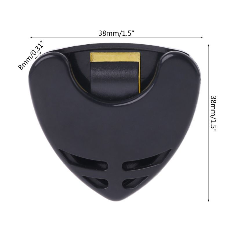Miniatura: 1pcHeart Pick Box Guitar Pick Holder Plastic Plectrum Case Mediator Quick Storag